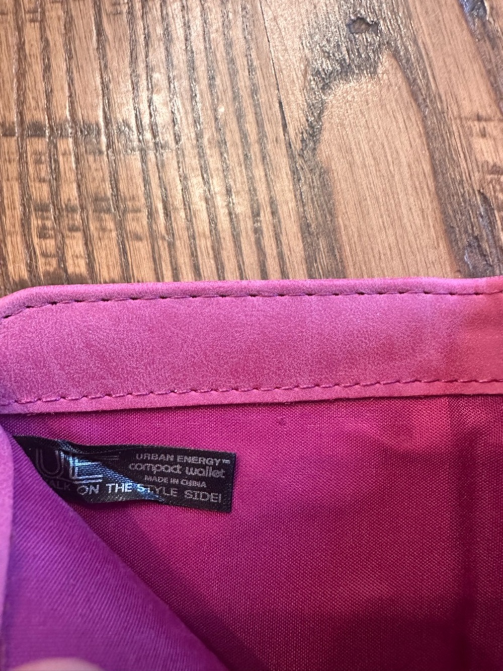 Compact Pink Zip Wallet - Picture 6 of 6